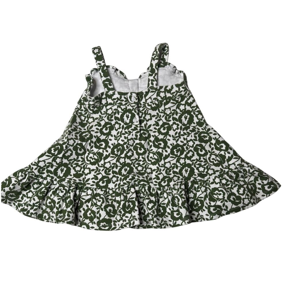 Janie and Jack Baby Girl Floral Ruffle Sundress 18-24M Green Cottagecore - Picture 7 of 13